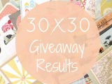 30×30 Giveaway Results